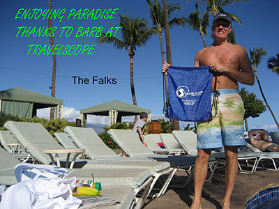 Enjoying Paradise Thanks to Barb at Travel Scope Travel Agency